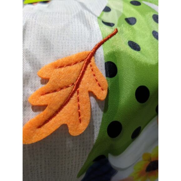 4/$20 Meadow Creek Embroidered Yard Flag Welcome Gnome Embroidery 12x18" New - Picture 7 of 9